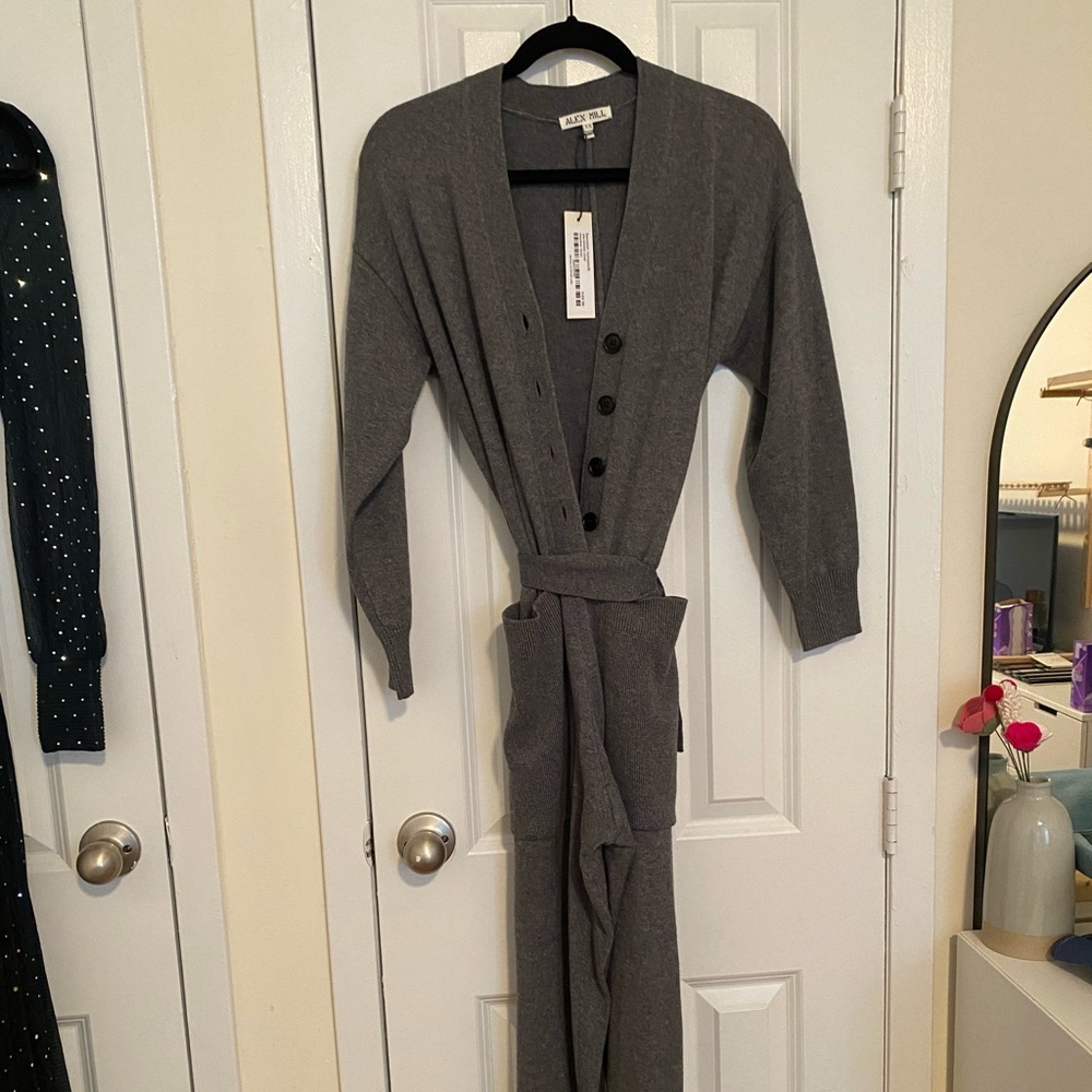 alex mill sweater jumpsuit